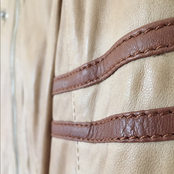 ORIGINAL Danier Leather Womens Biker Style Jacket - Picture 6 of 7